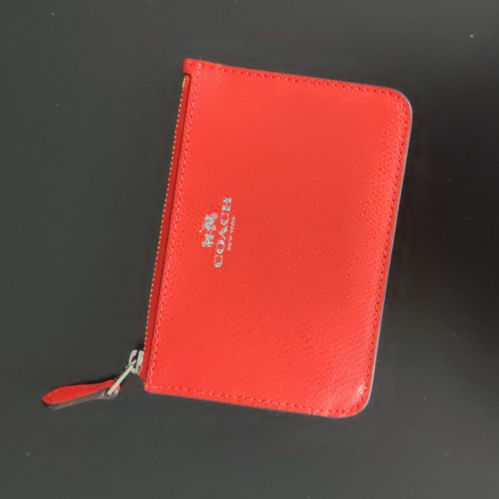 Coach zip card/ coin purse